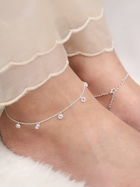 Silver Stunner Anklet