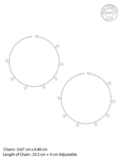 Silver Stunner Anklet
