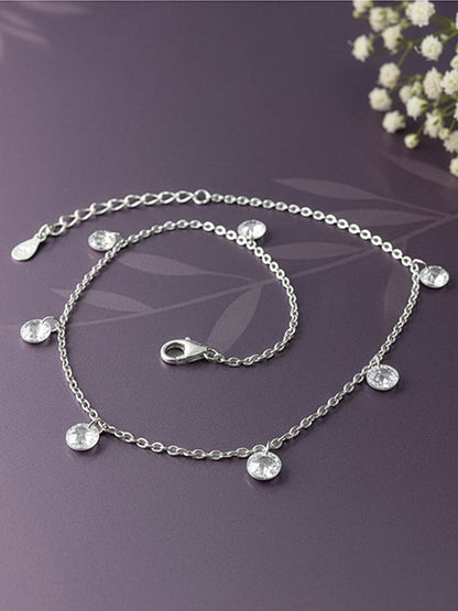 Silver Stunner Anklet