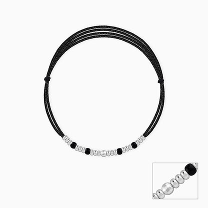 Silver Classic Bead Anklet