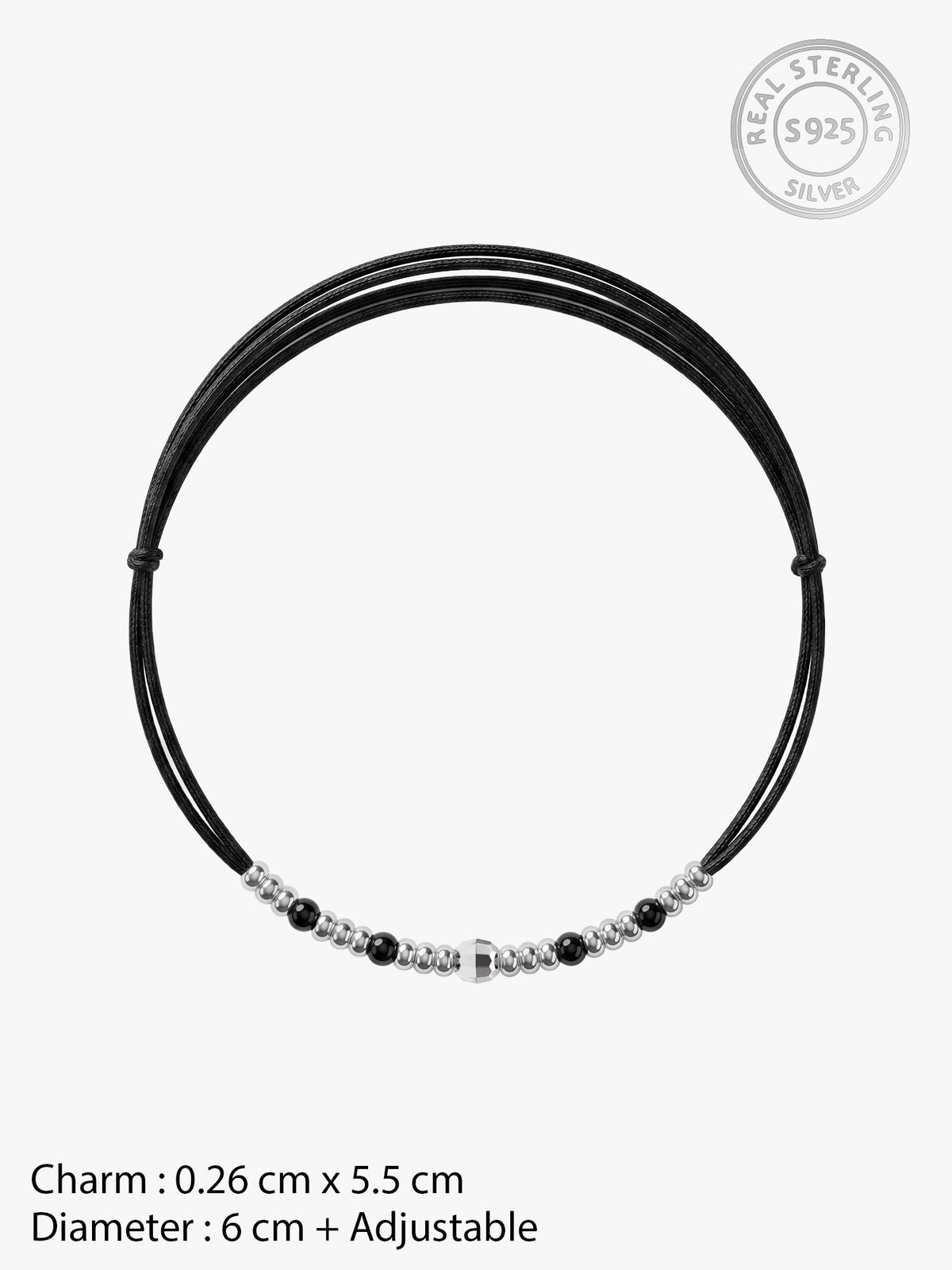 Silver Classic Bead Anklet