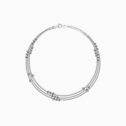 Silver Silence Anklet