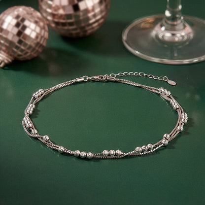 Silver Silence Anklet