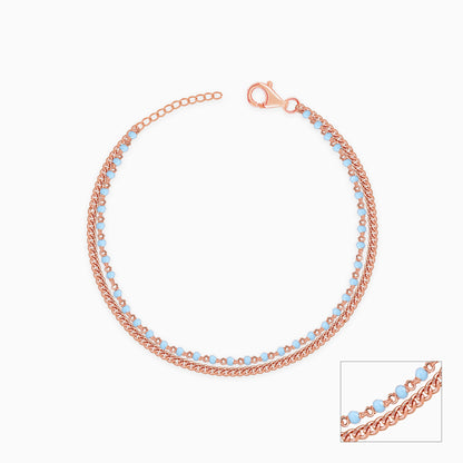 Rose Gold Studded Classy Anklet