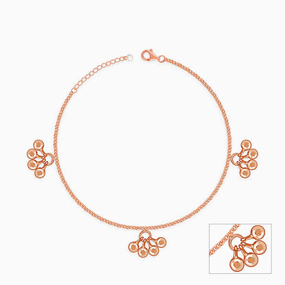 Rose Gold Cute Orb Anklet