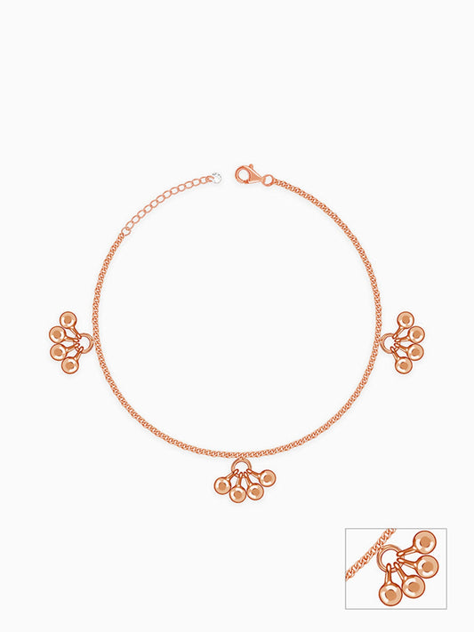Rose Gold Cute Orb Anklet