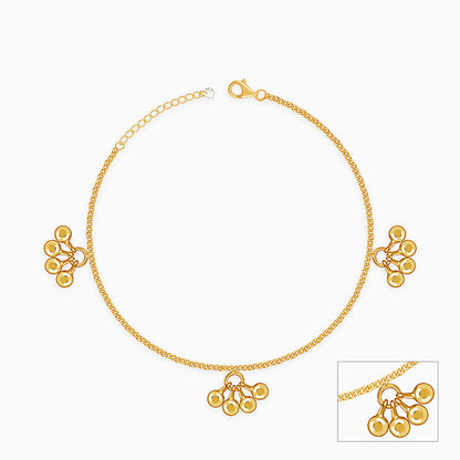 Golden Cute Orb Anklet