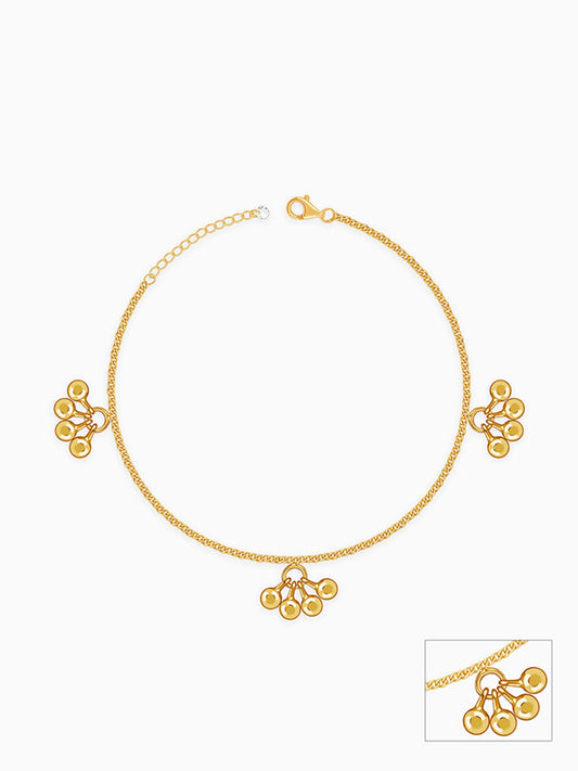 Golden Cute Orb Anklet