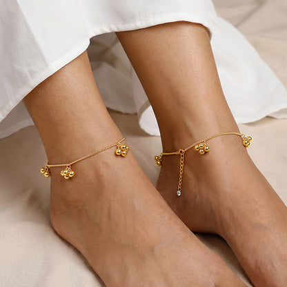 Golden Cute Orb Anklet