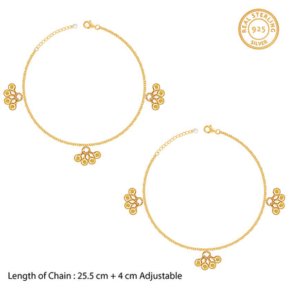 Golden Cute Orb Anklet