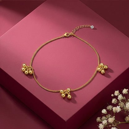 Golden Cute Orb Anklet