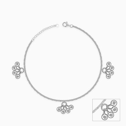 Silver Cute Orb Anklet