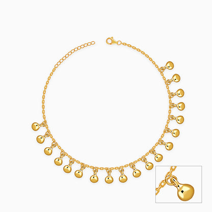 Golden Orb Dot Anklet