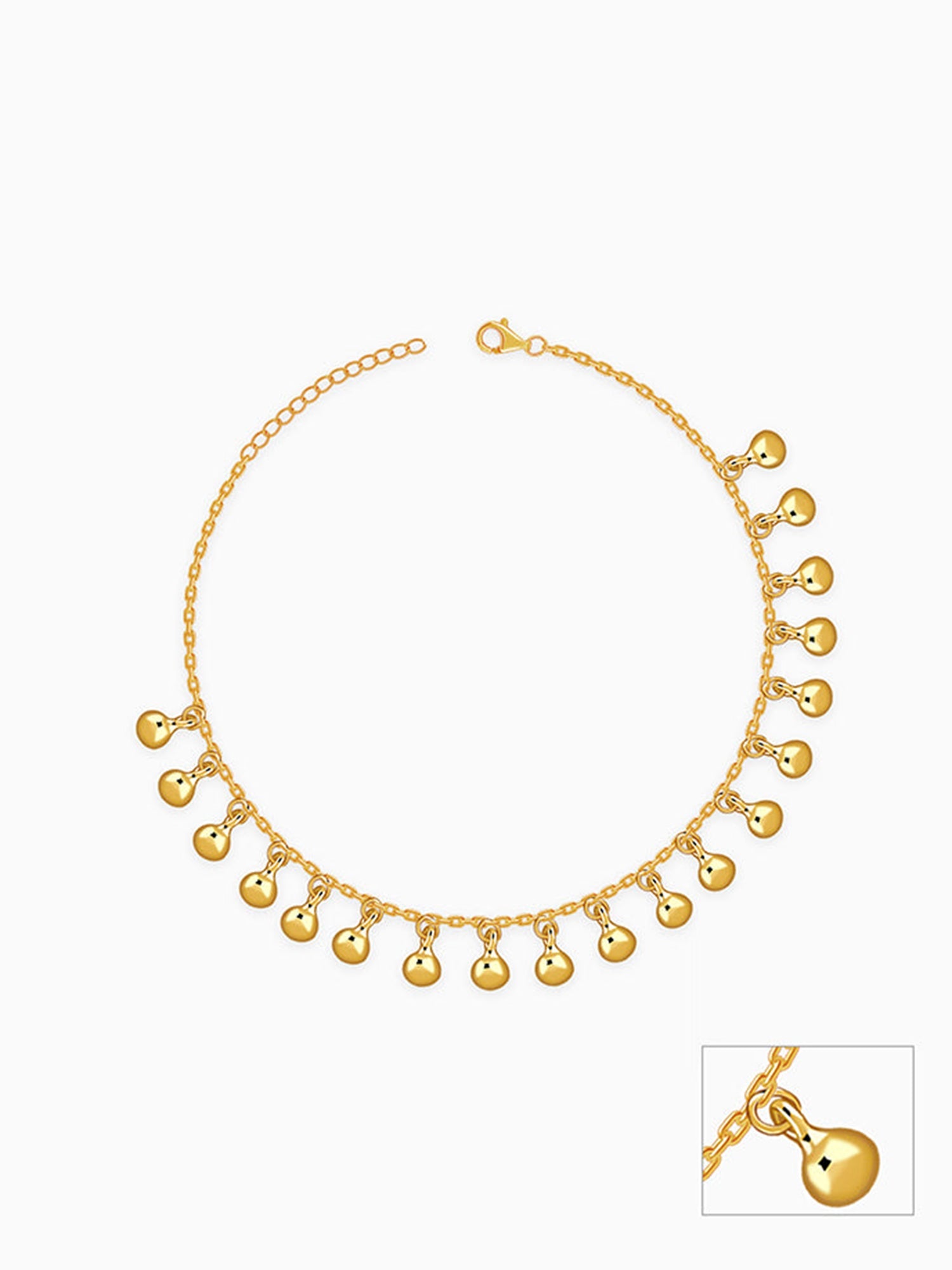 Golden Orb Dot Anklet