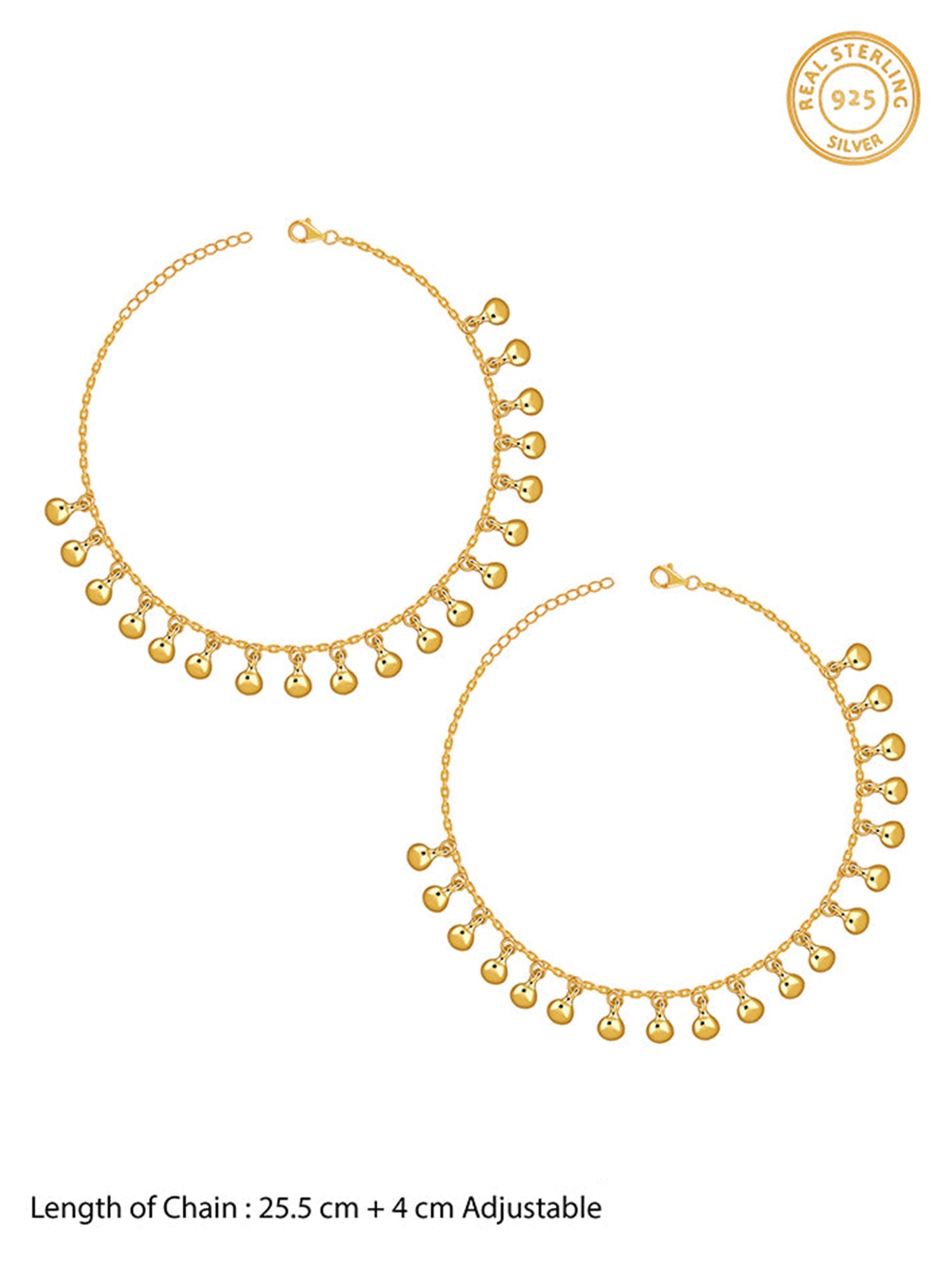 Golden Orb Dot Anklet
