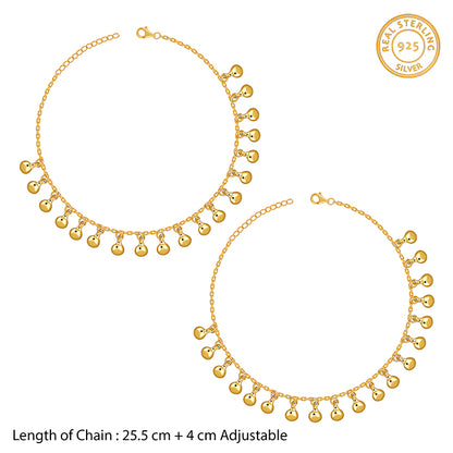 Golden Orb Dot Anklet