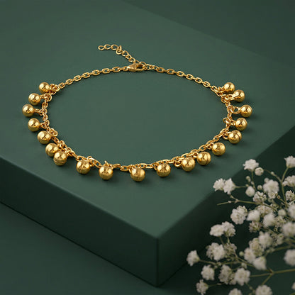 Golden Orb Dot Anklet