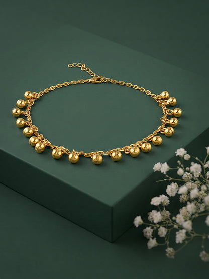 Golden Orb Dot Anklet