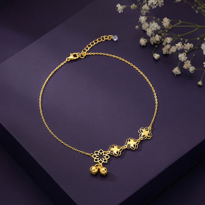 Golden Pretty Bloom Anklet