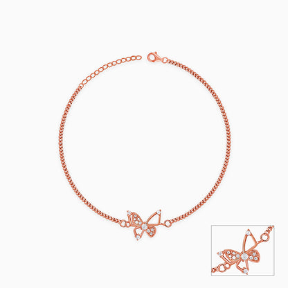 Rose Gold Pookie Flutter Anklet