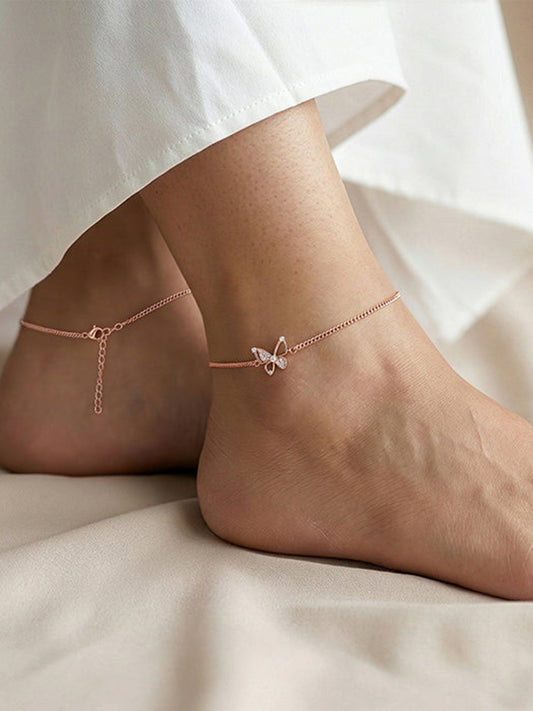 Rose Gold Pookie Flutter Anklet