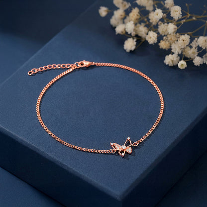 Rose Gold Pookie Flutter Anklet