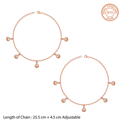 Rose Gold Sol Circle Anklet