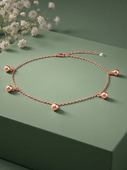 Rose Gold Sol Circle Anklet