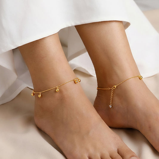 Golden Sol Circle Anklet