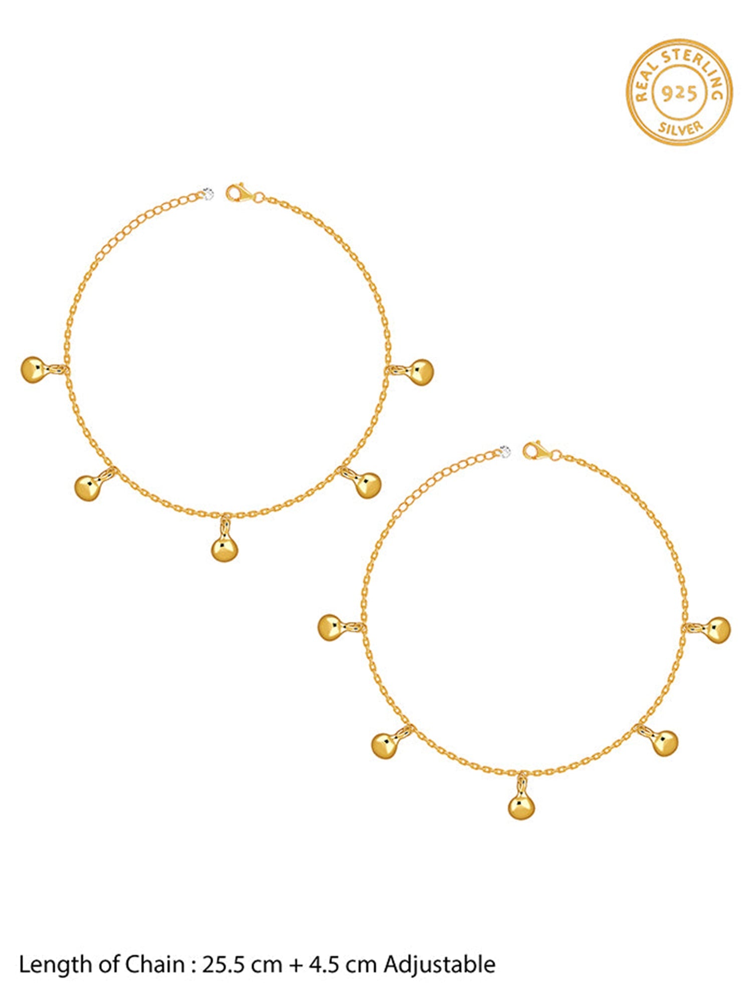 Golden Sol Circle Anklet