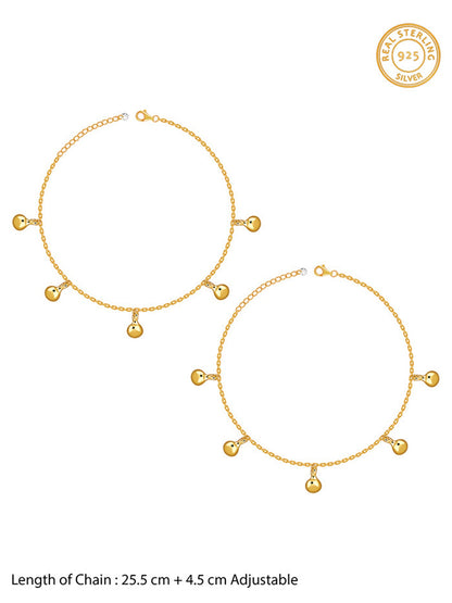 Golden Sol Circle Anklet