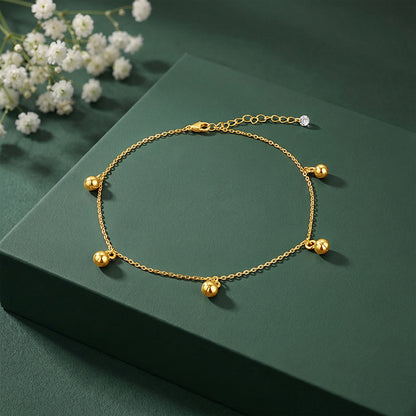Golden Sol Circle Anklet
