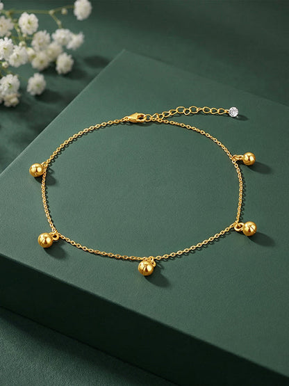 Golden Sol Circle Anklet