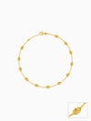 Golden Pear Beads Anklet