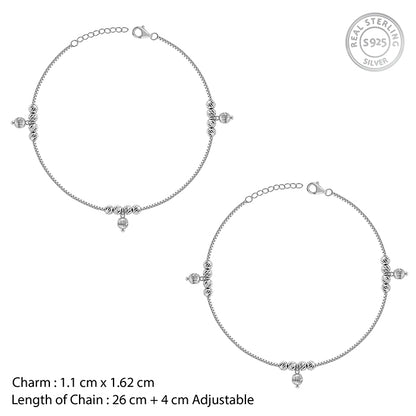 Silver Stellar Anklet
