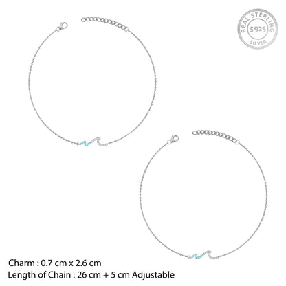 Silver Nike Anklet