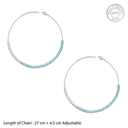 Silver Eucleia Anklet