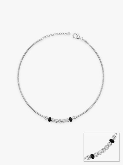 Silver Belleva Anklet