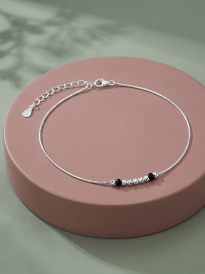 Silver Belleva Anklet