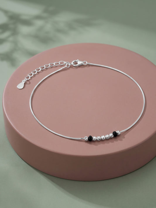 Silver Belleva Anklet