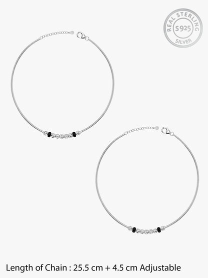 Silver Belleva Anklet