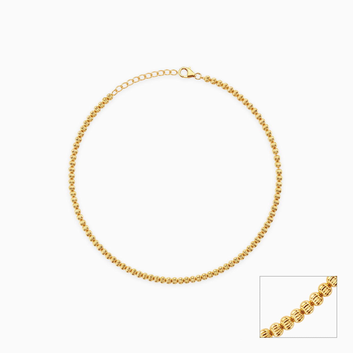 Golden Celeste Line Chain Anklet