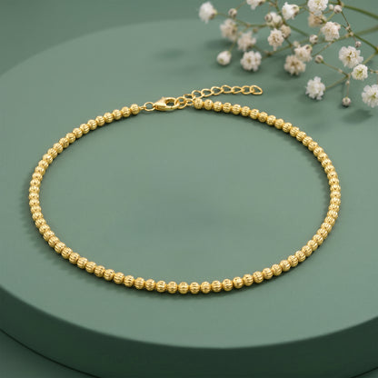 Golden Celeste Line Chain Anklet