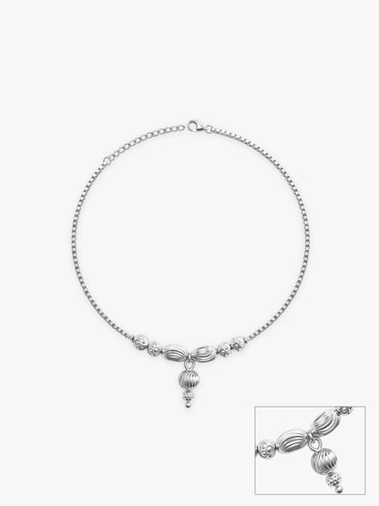 Silver Spear Pop Anklet