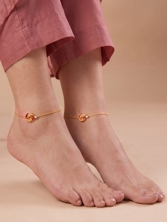 Golden Chakri Anklet