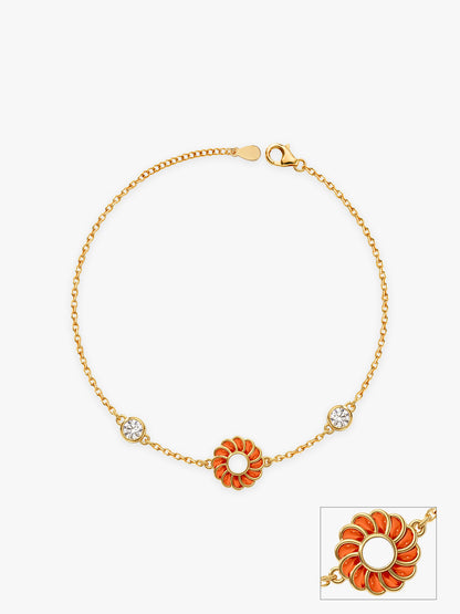Golden Kesari Jalebi Anklet