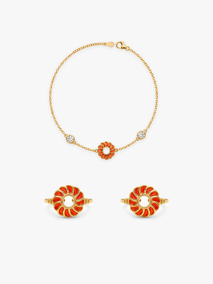Golden Kesari Jalebi Set of Two