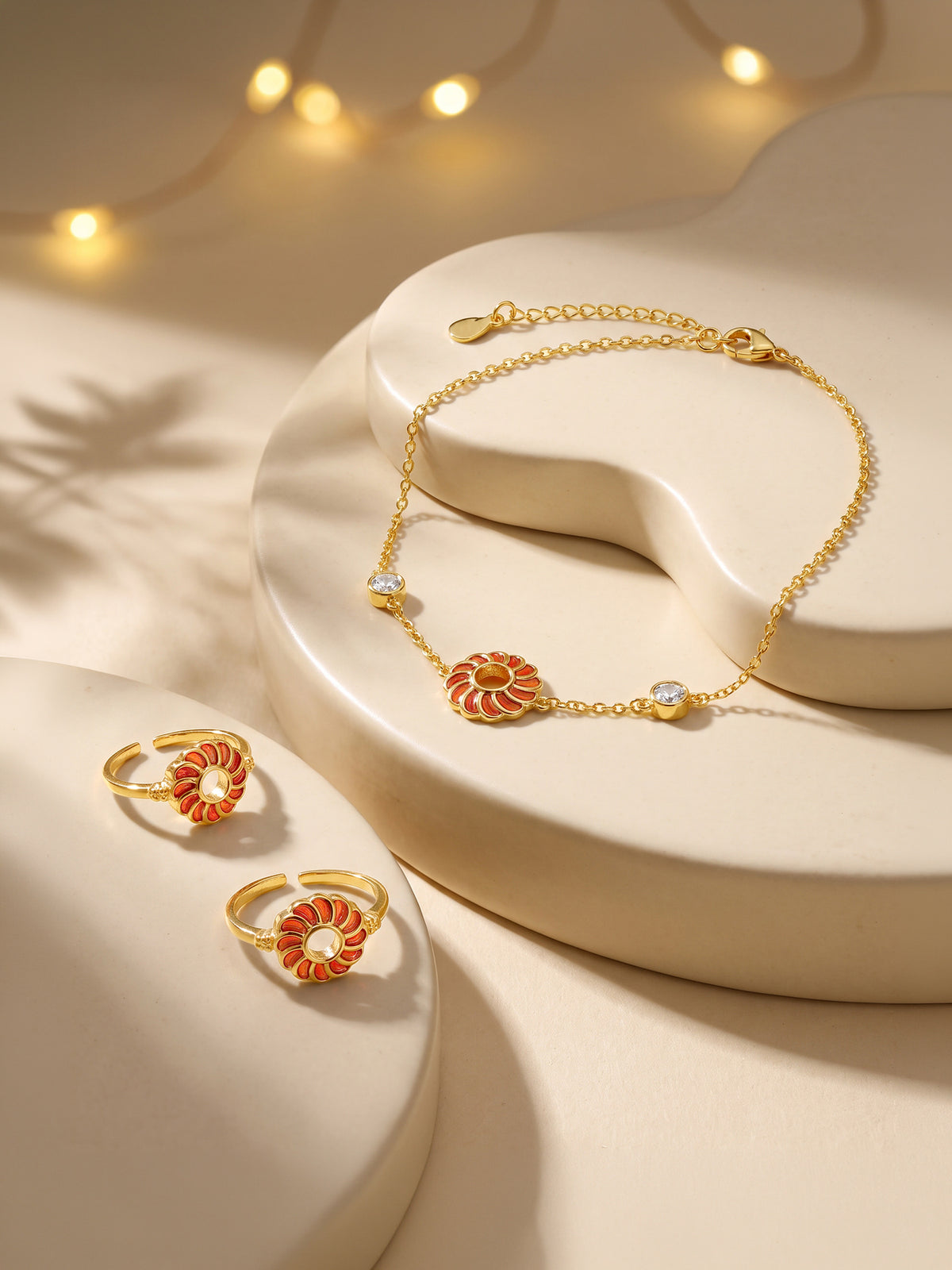 Golden Kesari Jalebi Set of Two