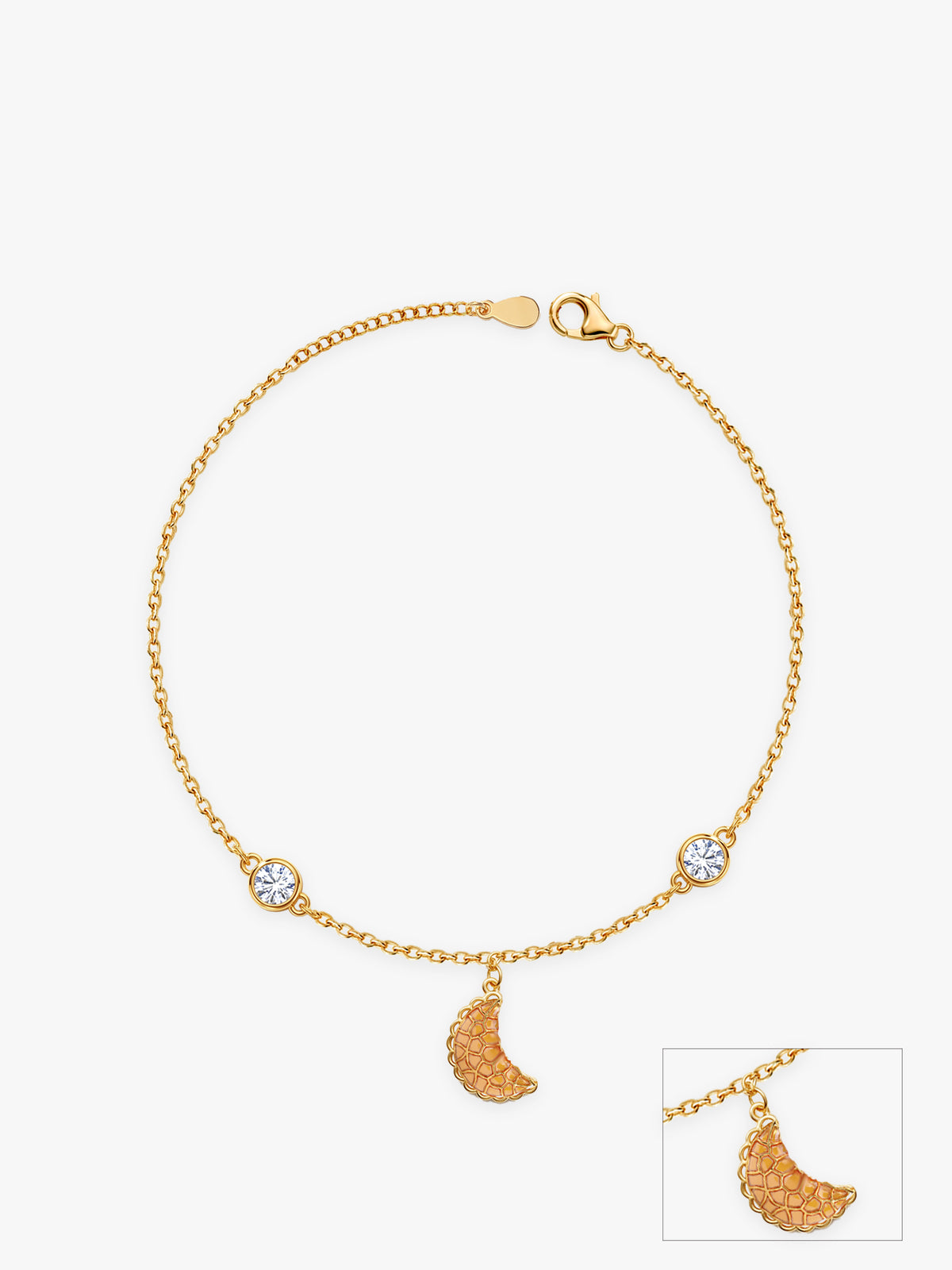 Golden Gujiya Anklet
