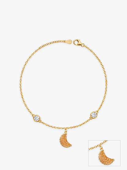 Golden Gujiya Anklet
